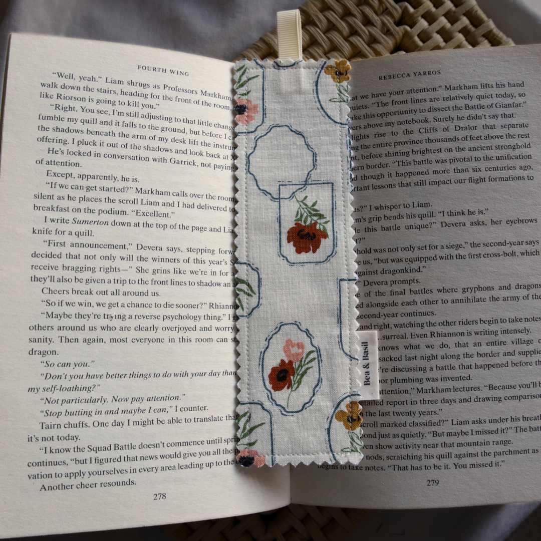 Framed Flowers Bookmark