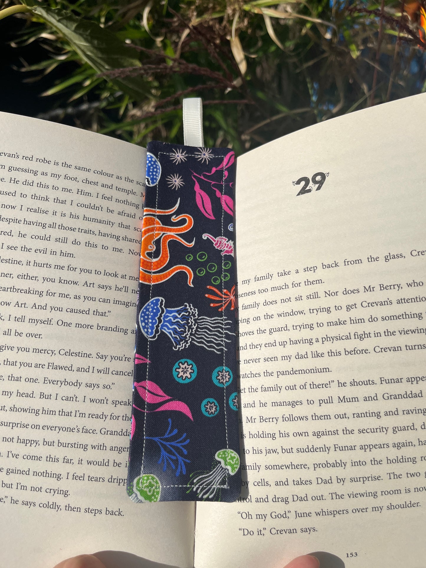 All Things Nature Themed Fabric Bookmark