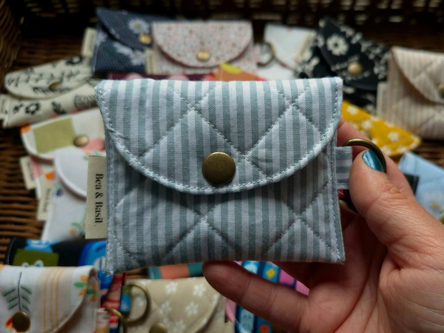Duck Egg Stripes AirPods Case