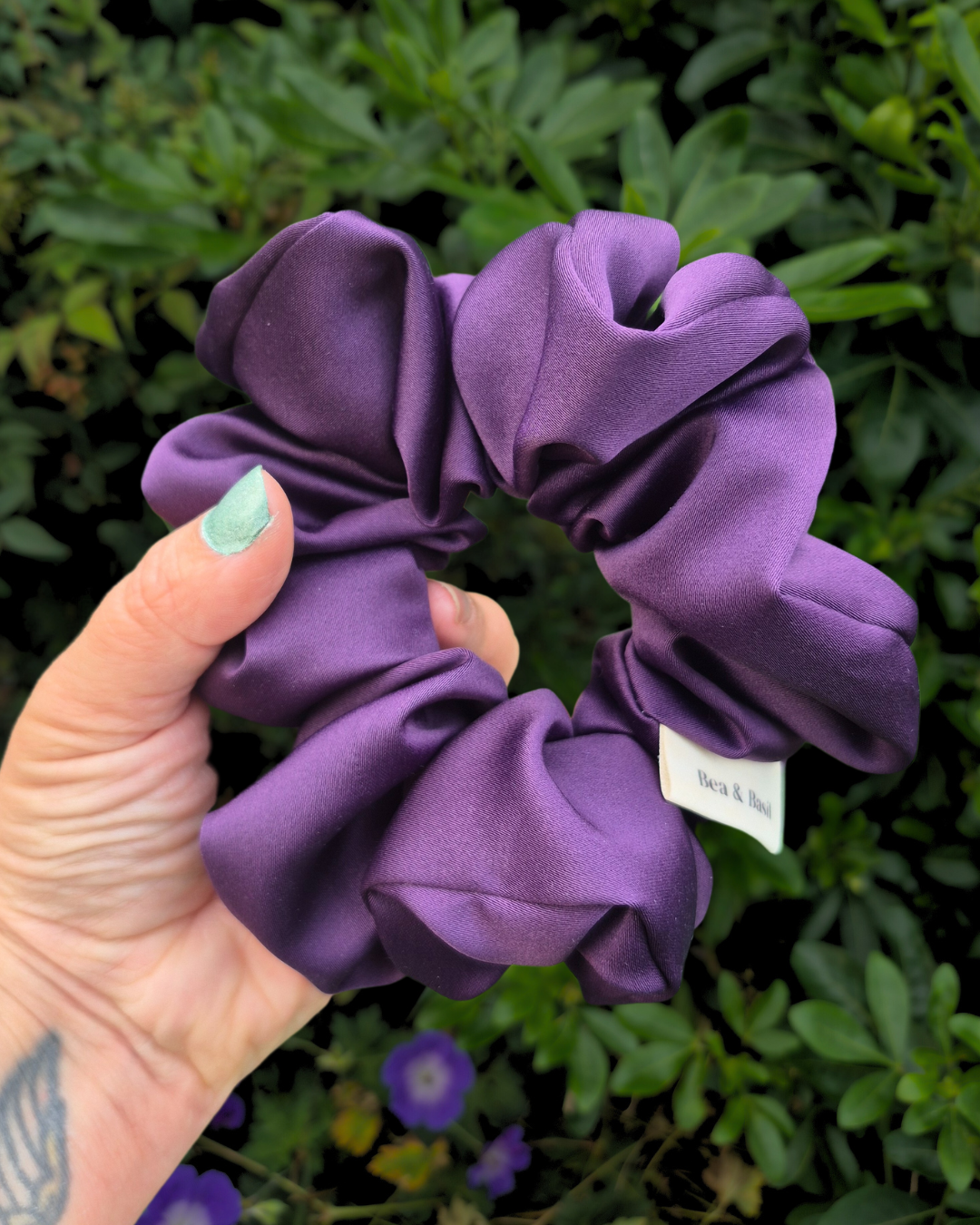 Midnight Purple Satin