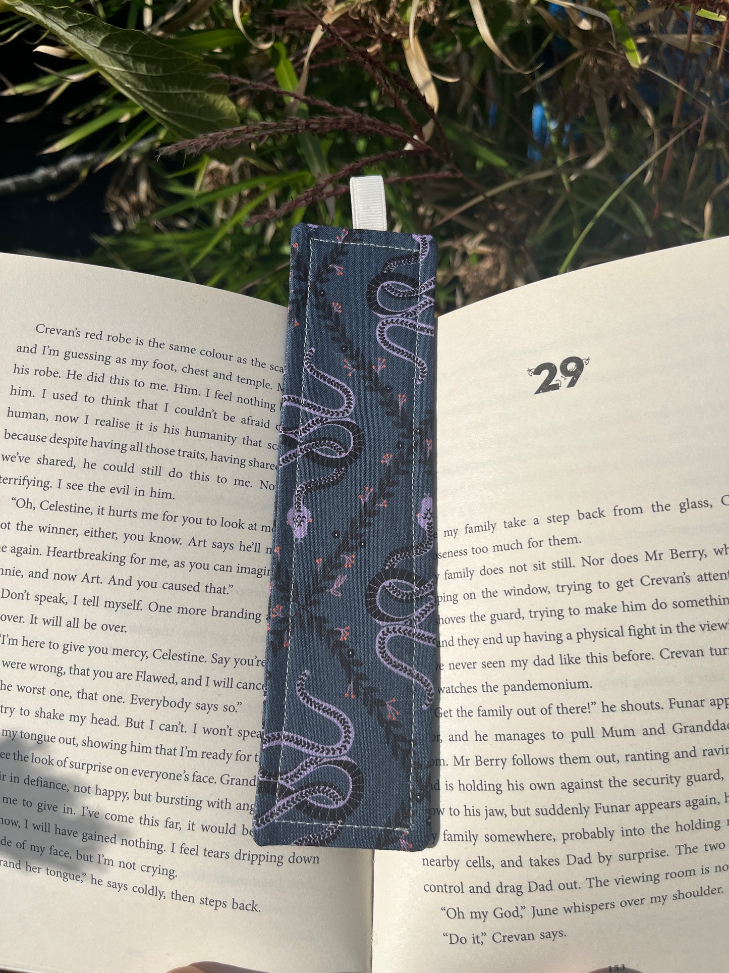 All Things Witchy Themed Fabric Bookmark