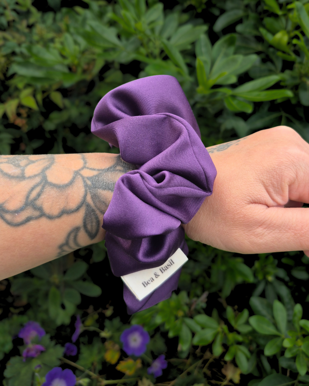 Midnight Purple Satin