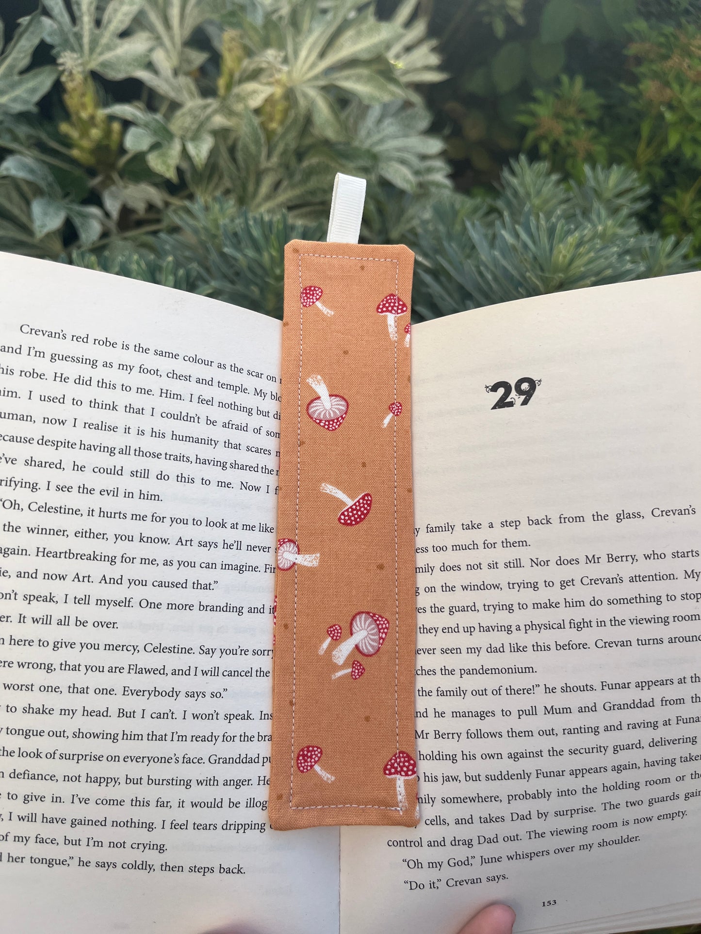 All Things Nature Themed Fabric Bookmark