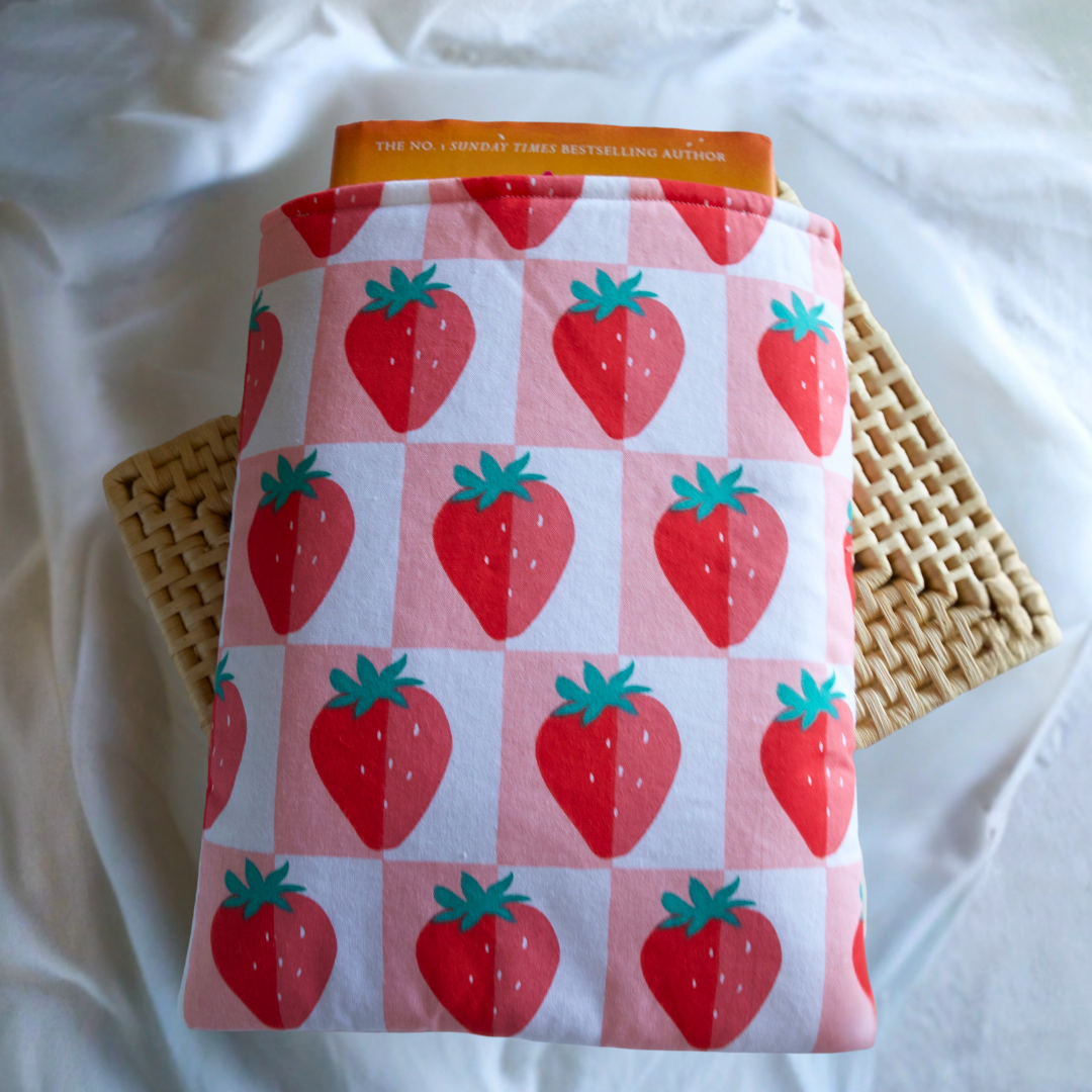 Strawberry Block Book Sleeve