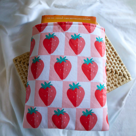 Strawberry Block Book Sleeve