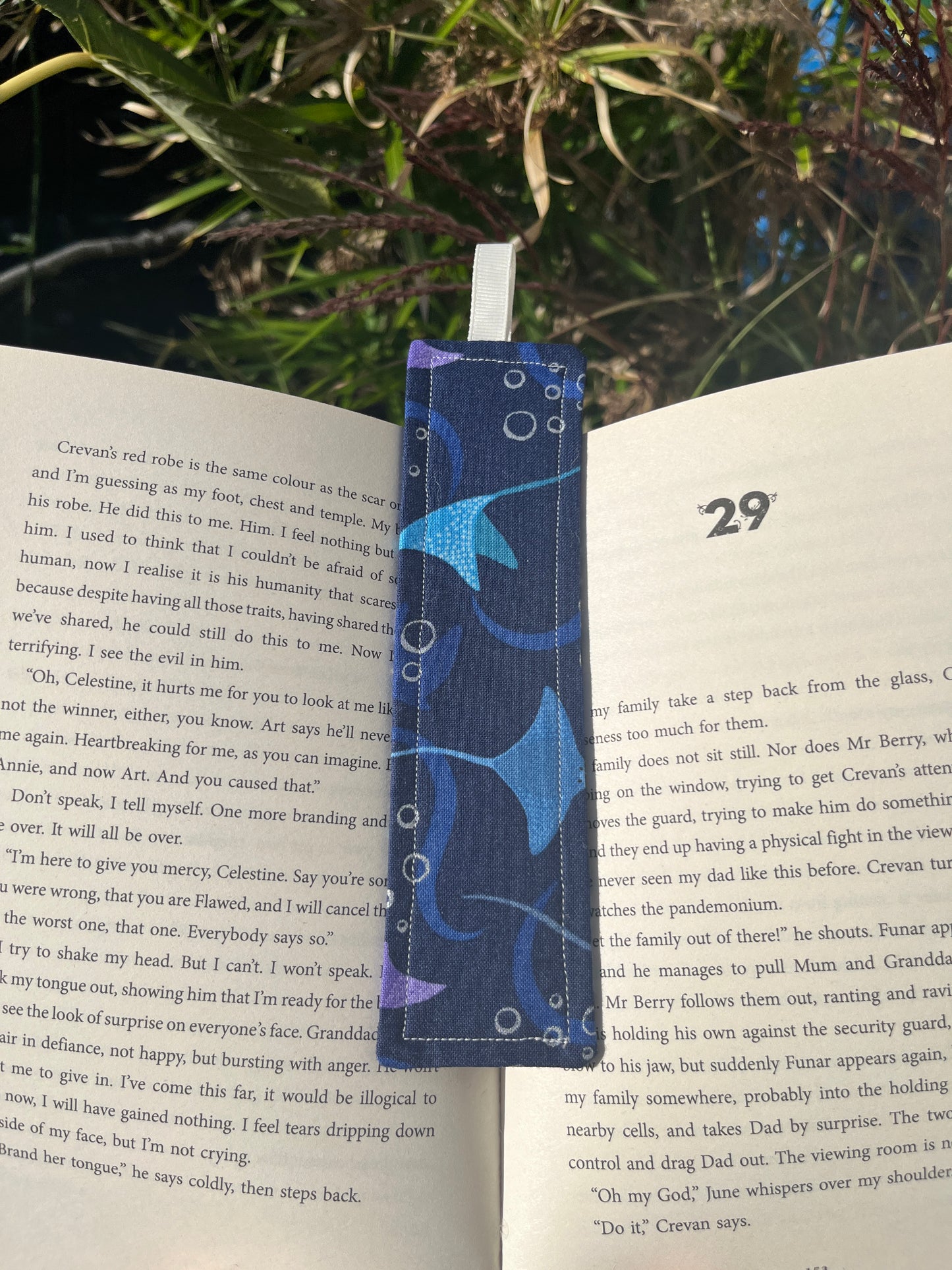 All Things Nature Themed Fabric Bookmark