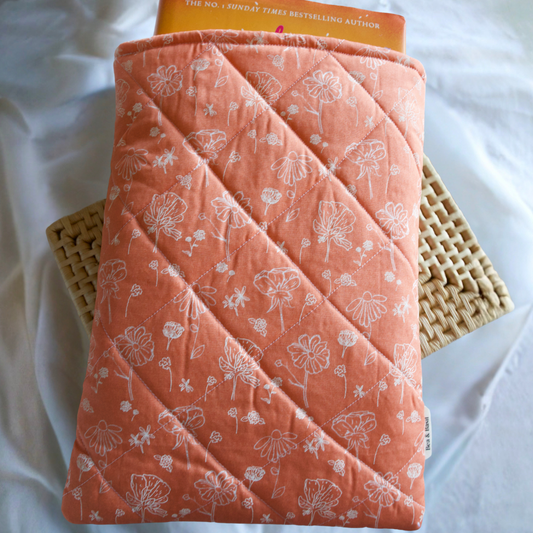 Autumn White Flowers Book Sleeve