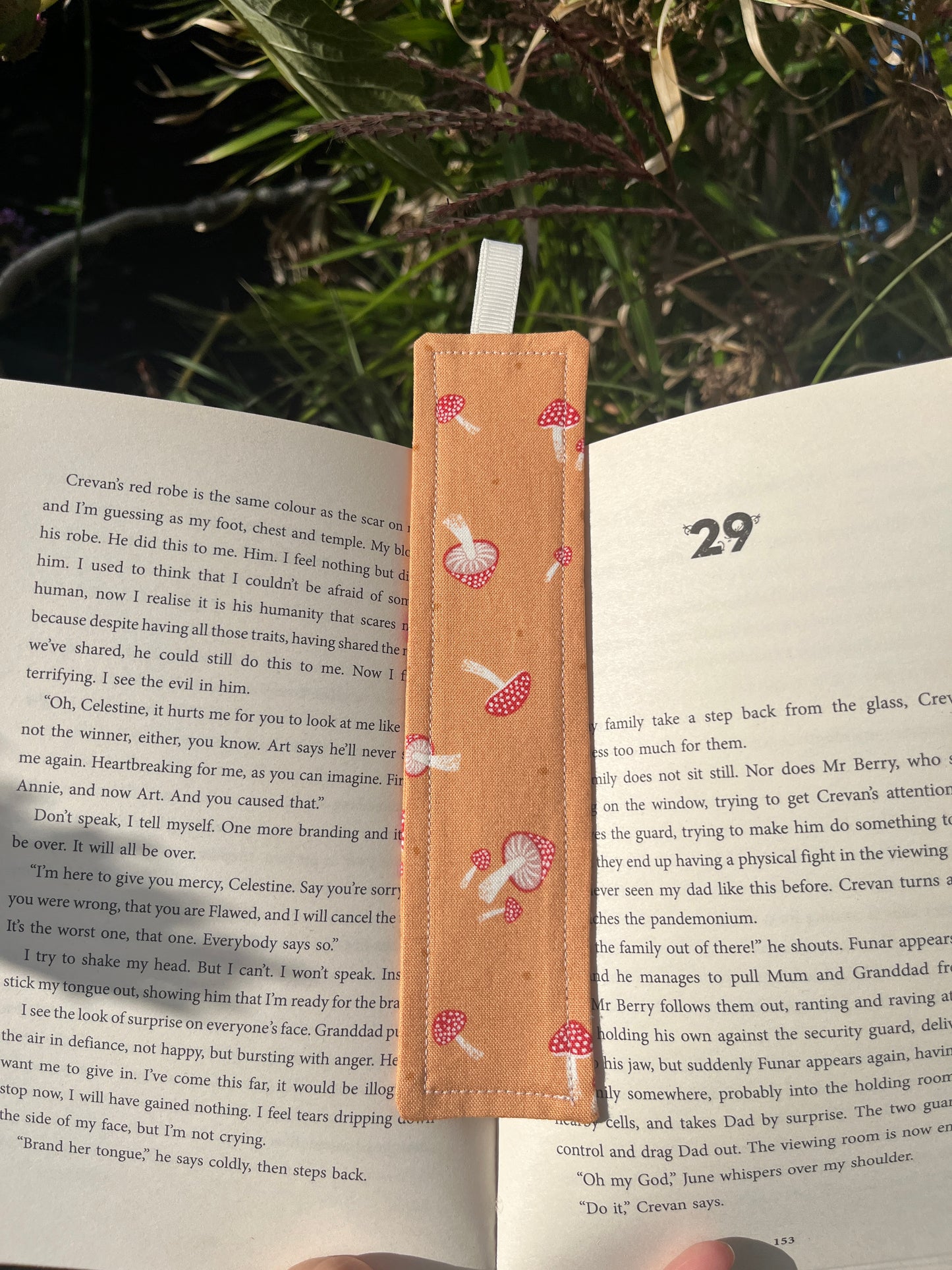 All Things Nature Themed Fabric Bookmark