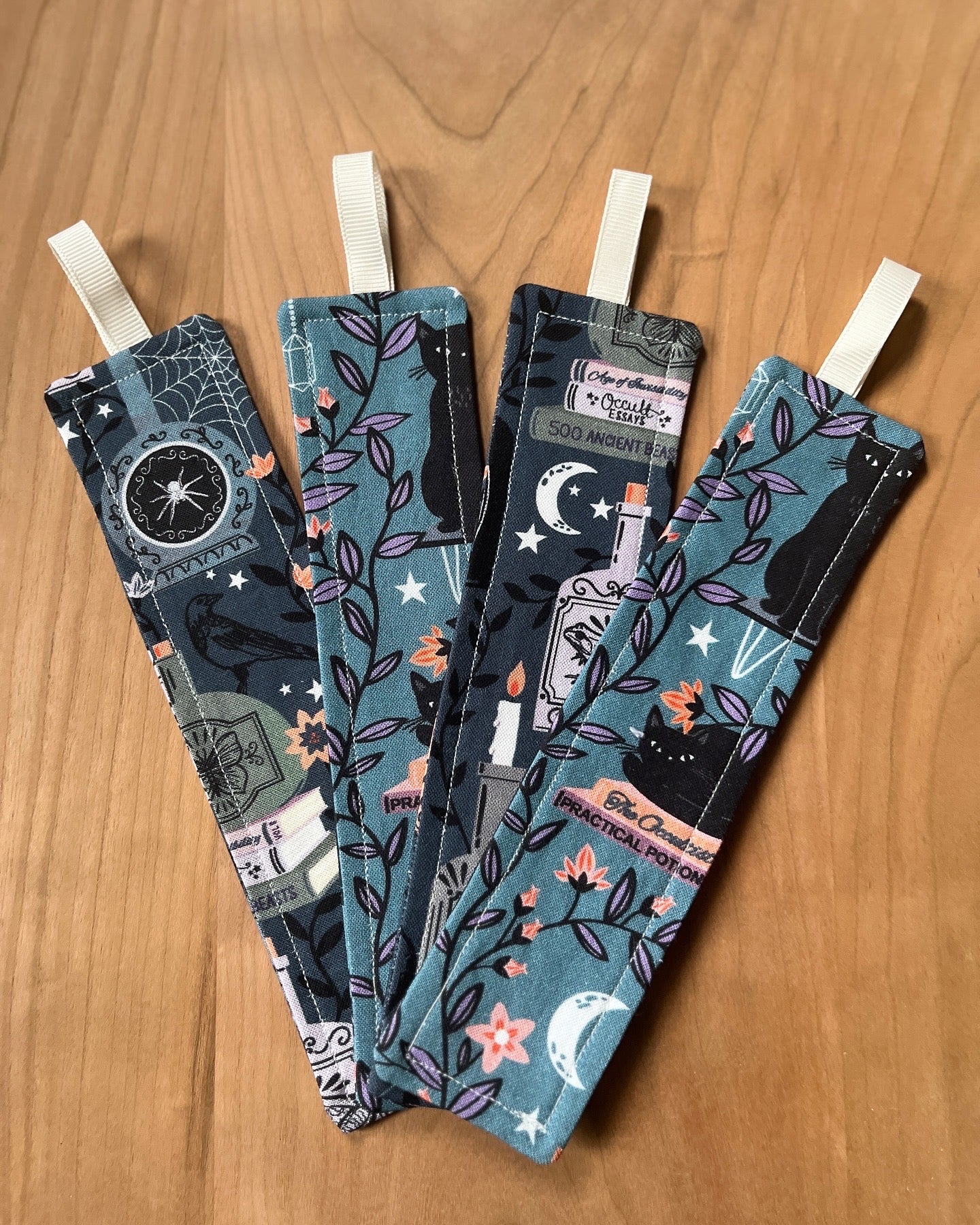 All Things Witchy Themed Fabric Bookmark