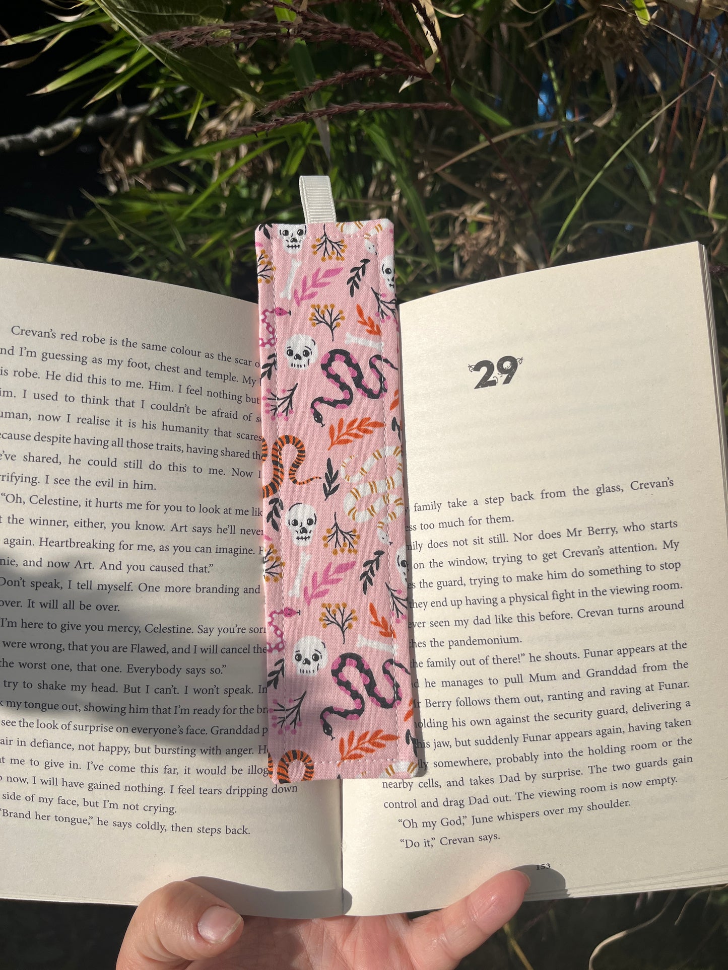 Halloween Themed Fabric Bookmark