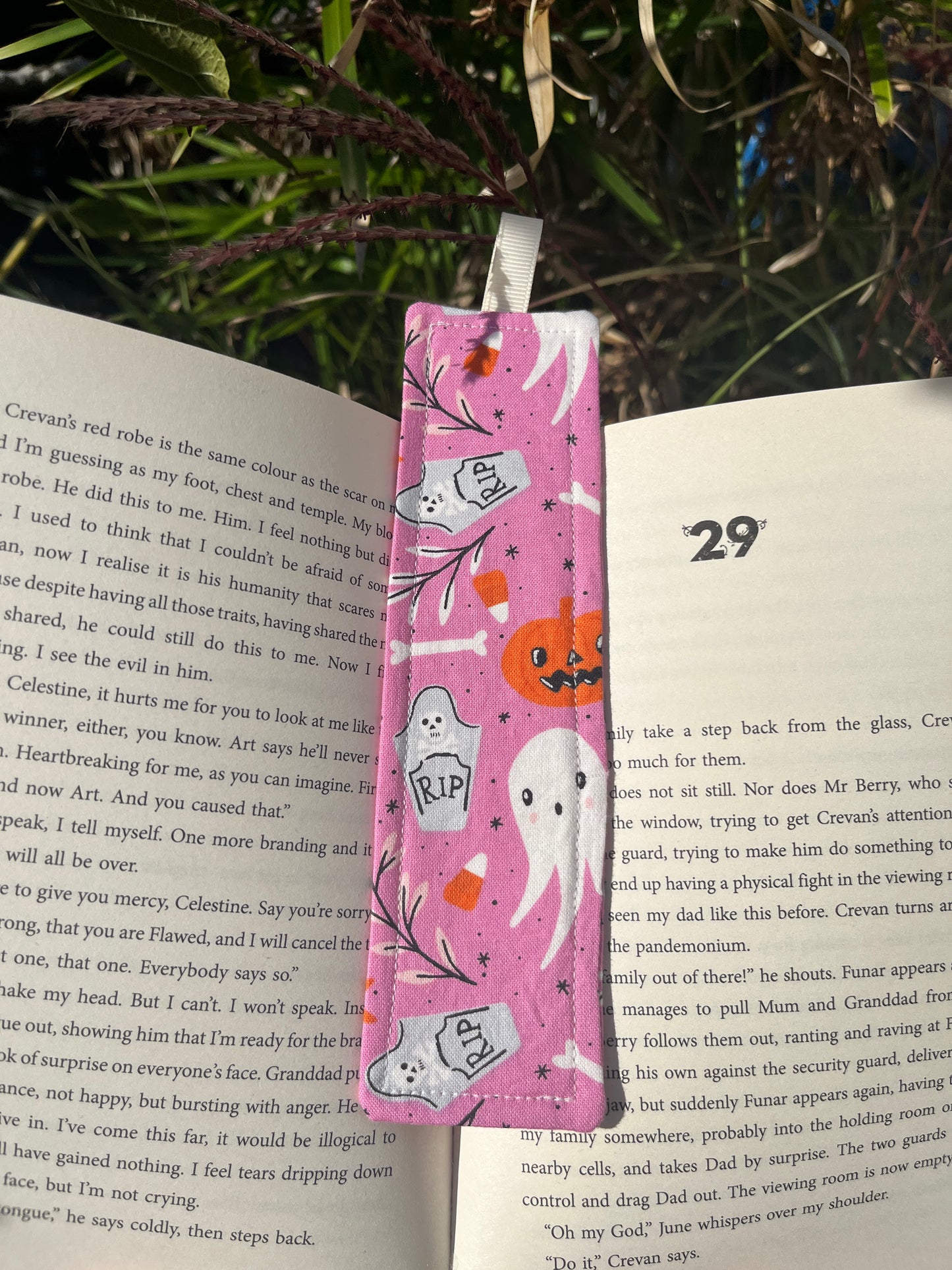 Halloween Themed Fabric Bookmark