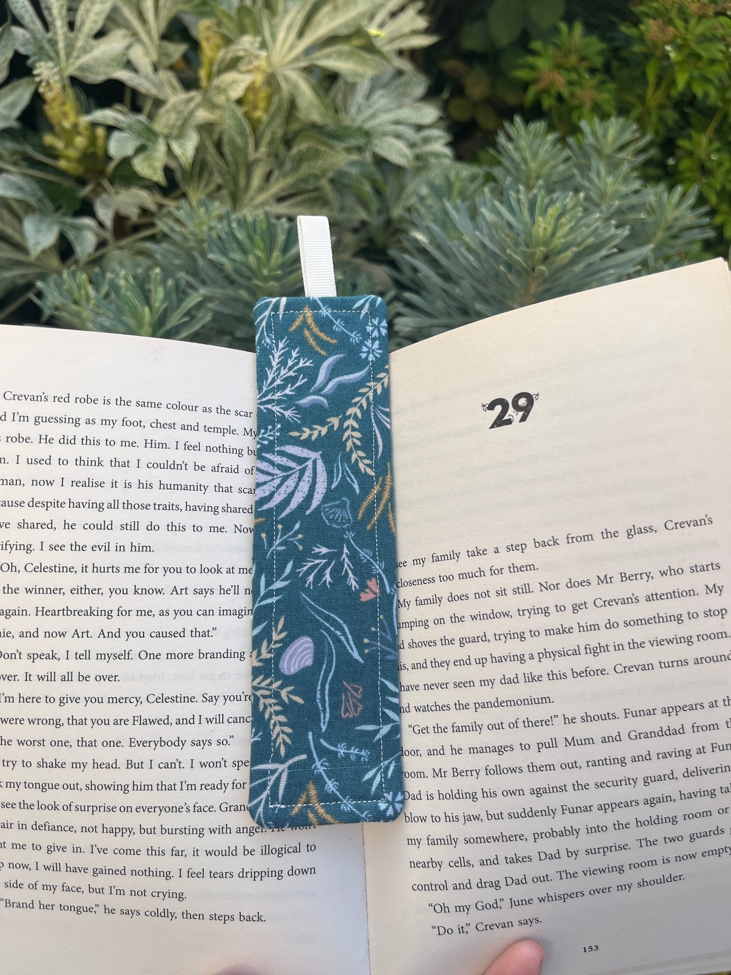 All Things Nature Themed Fabric Bookmark