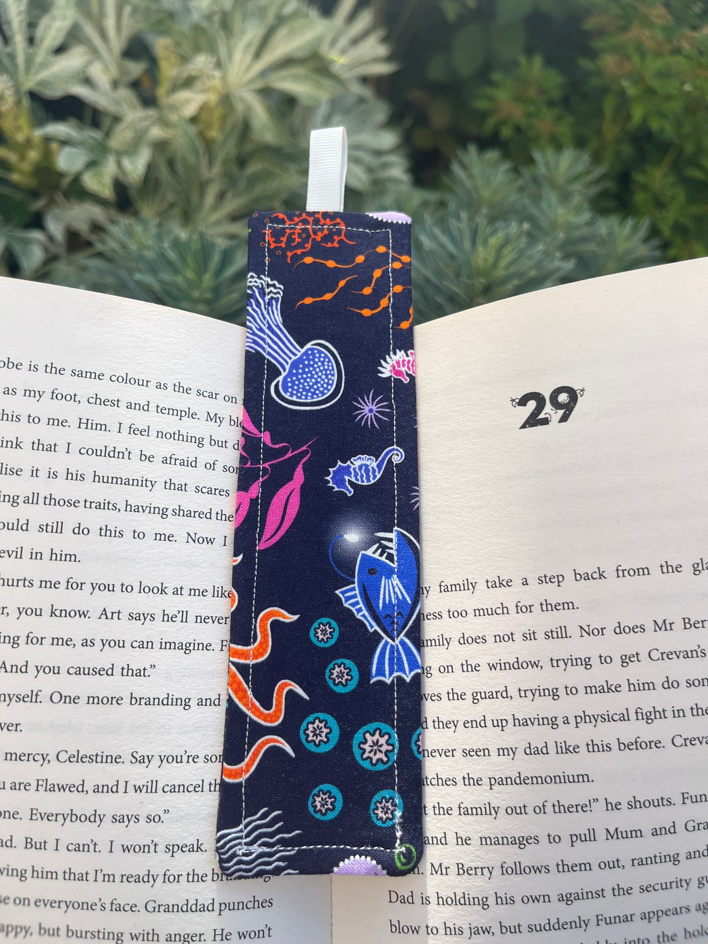 All Things Nature Themed Fabric Bookmark