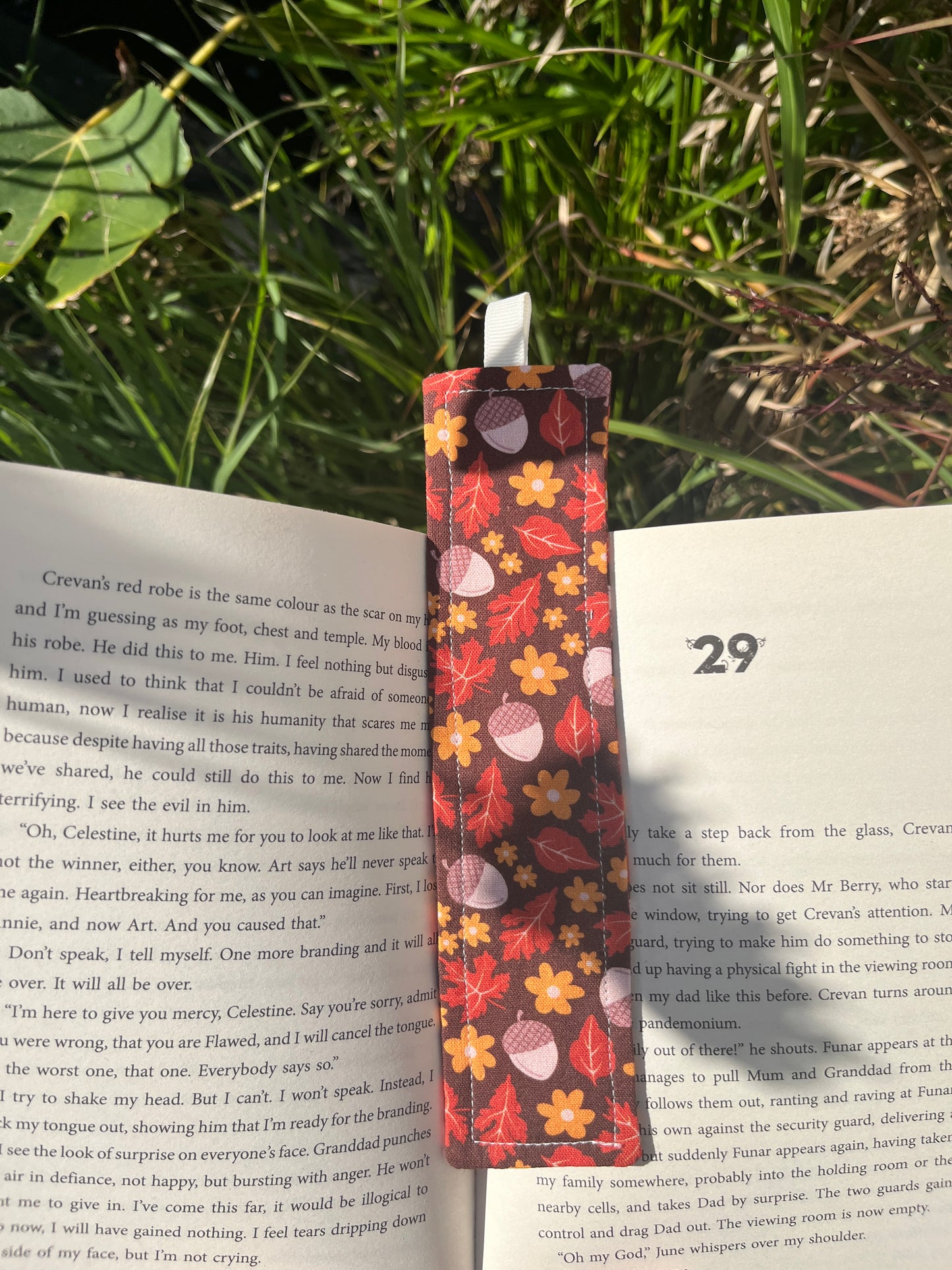 All Things Nature Themed Fabric Bookmark