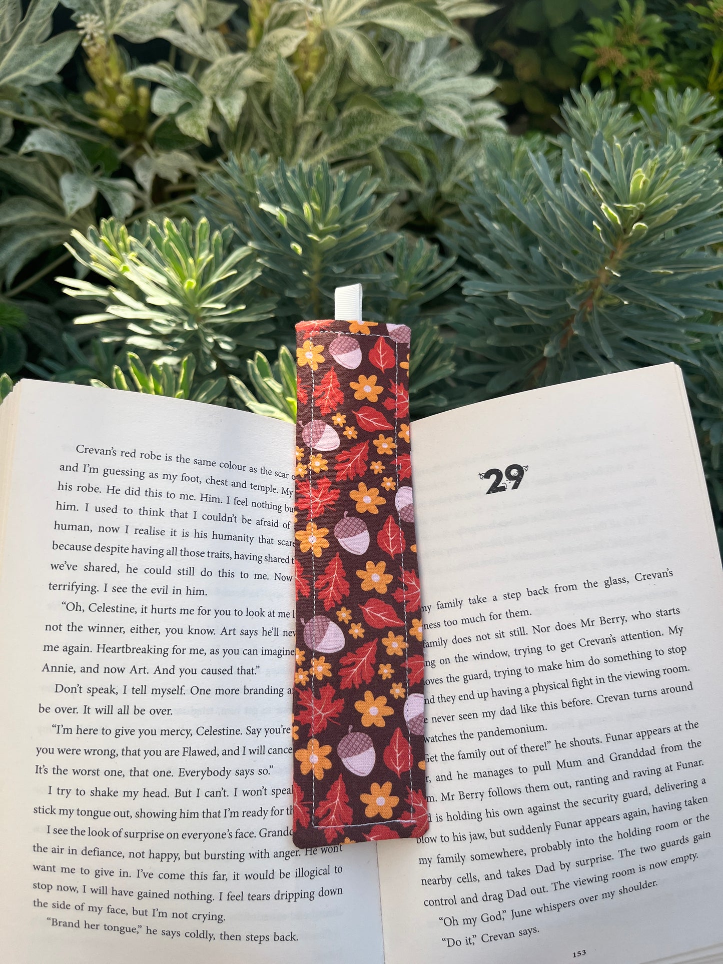 All Things Nature Themed Fabric Bookmark