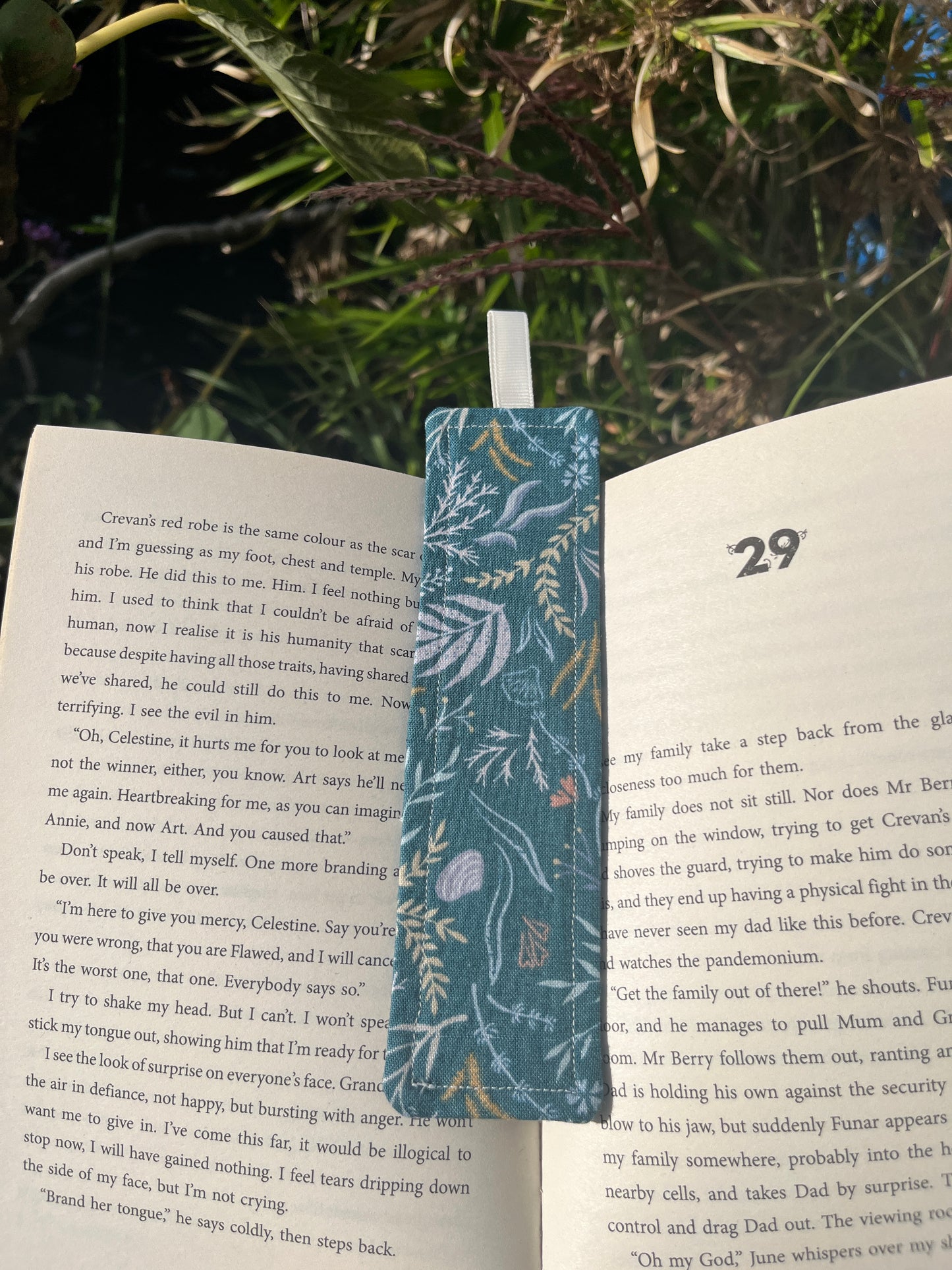 All Things Nature Themed Fabric Bookmark