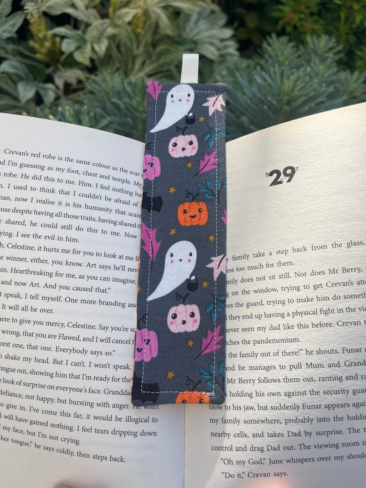 Halloween Themed Fabric Bookmark