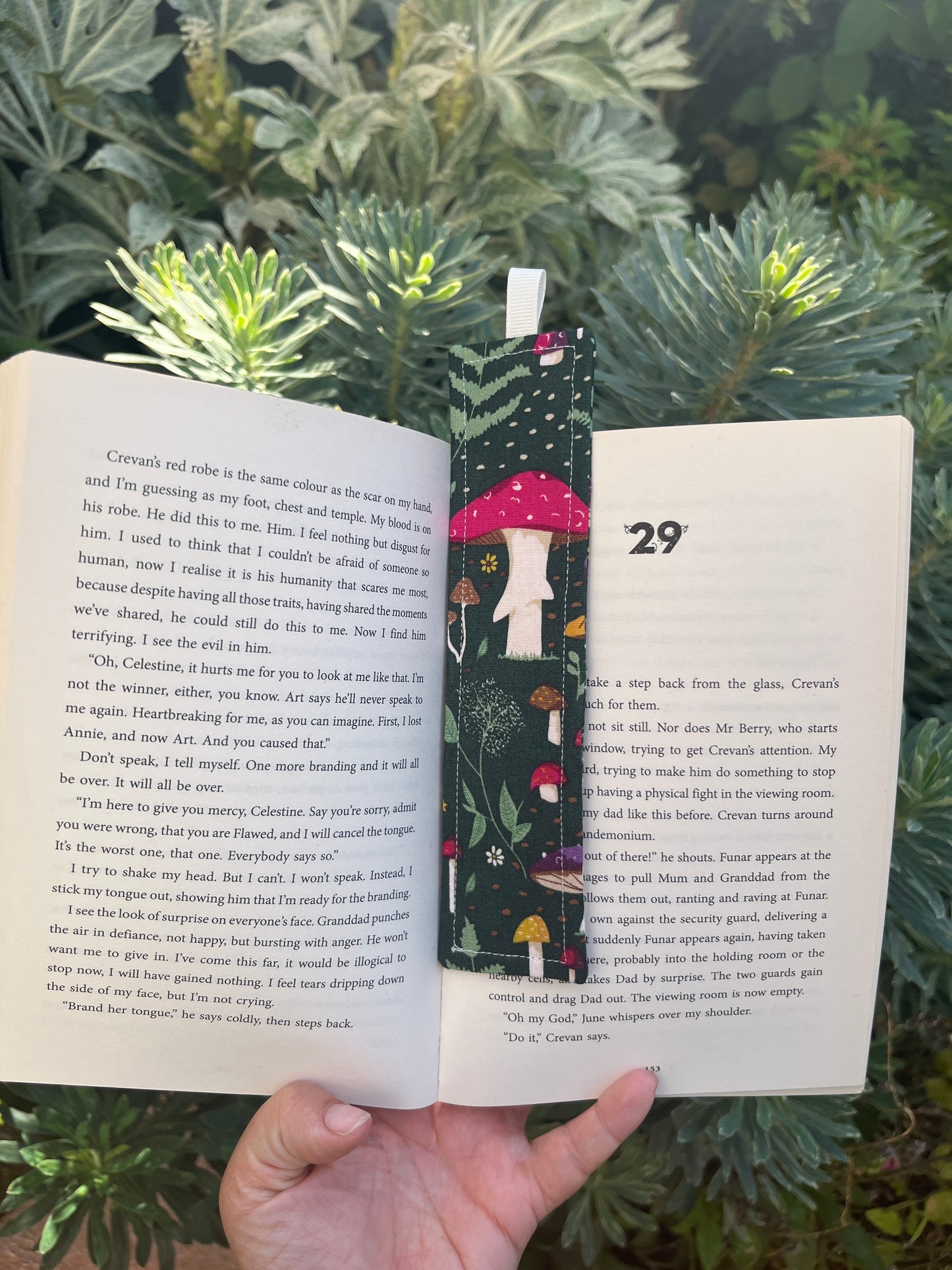 All Things Nature Themed Fabric Bookmark