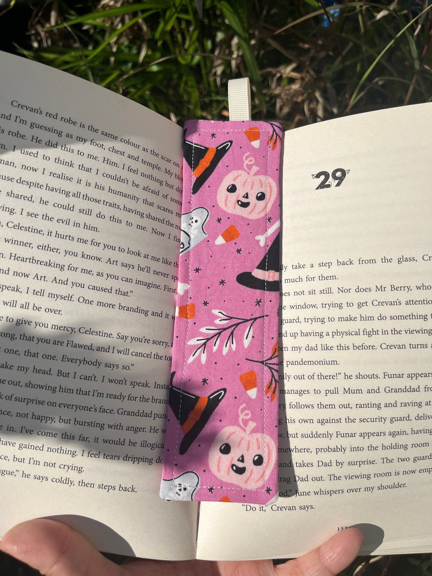 Halloween Themed Fabric Bookmark