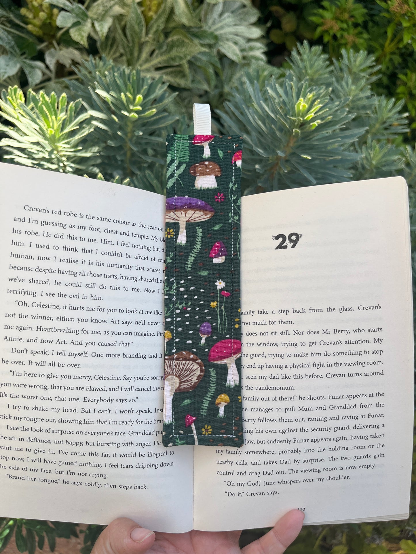 All Things Nature Themed Fabric Bookmark