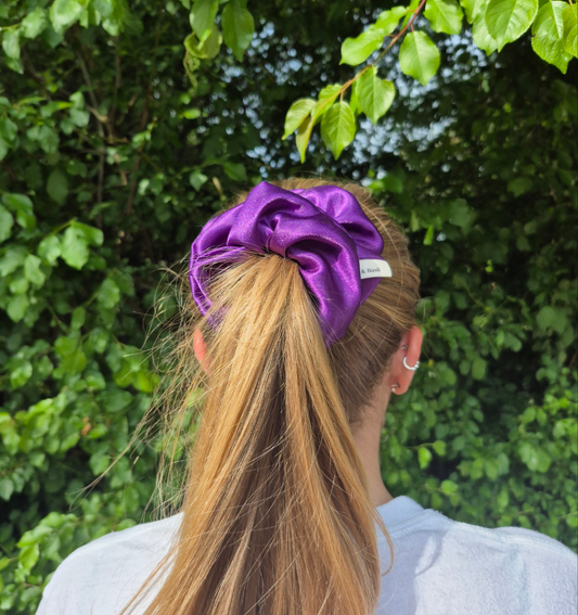 Satin Scrunchie - Purple