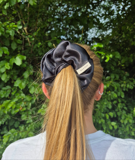 Satin Scrunchie - Black