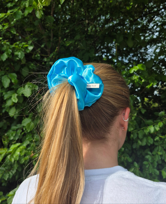 Satin Scrunchie - Turquoise