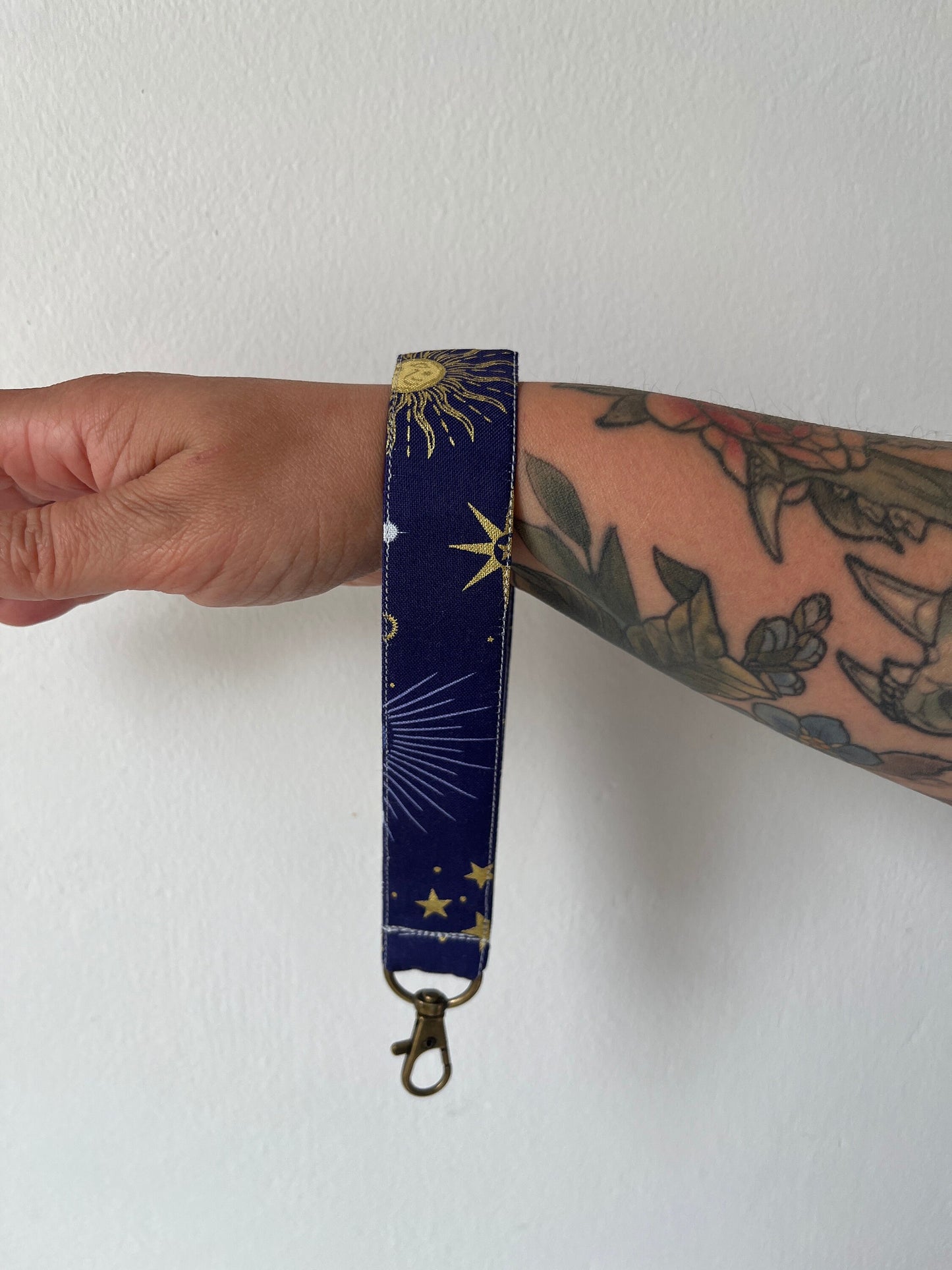 Dark Celestial Fabric Wristlet