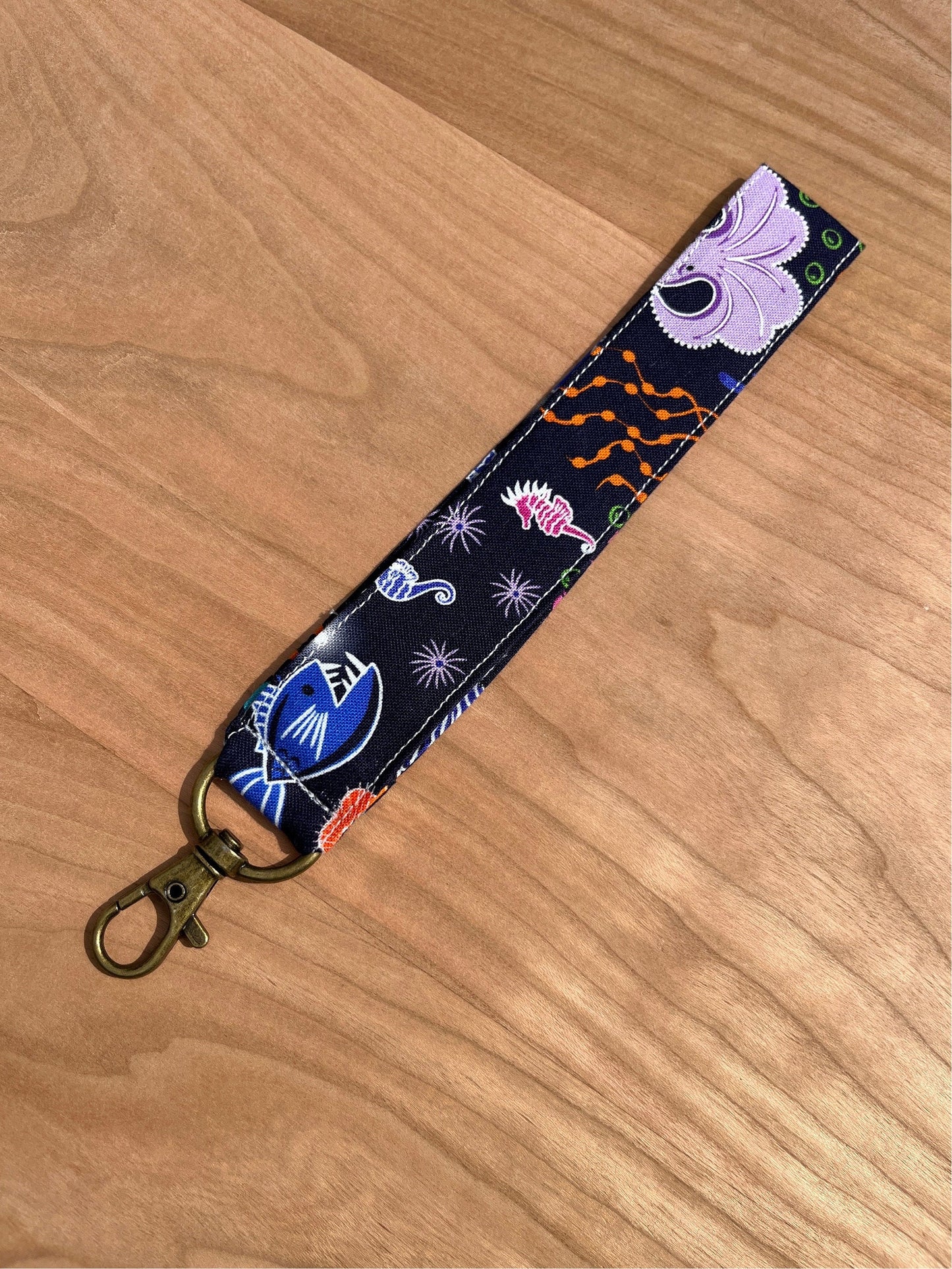 Deep Sea Creatures Fabric Wristlet