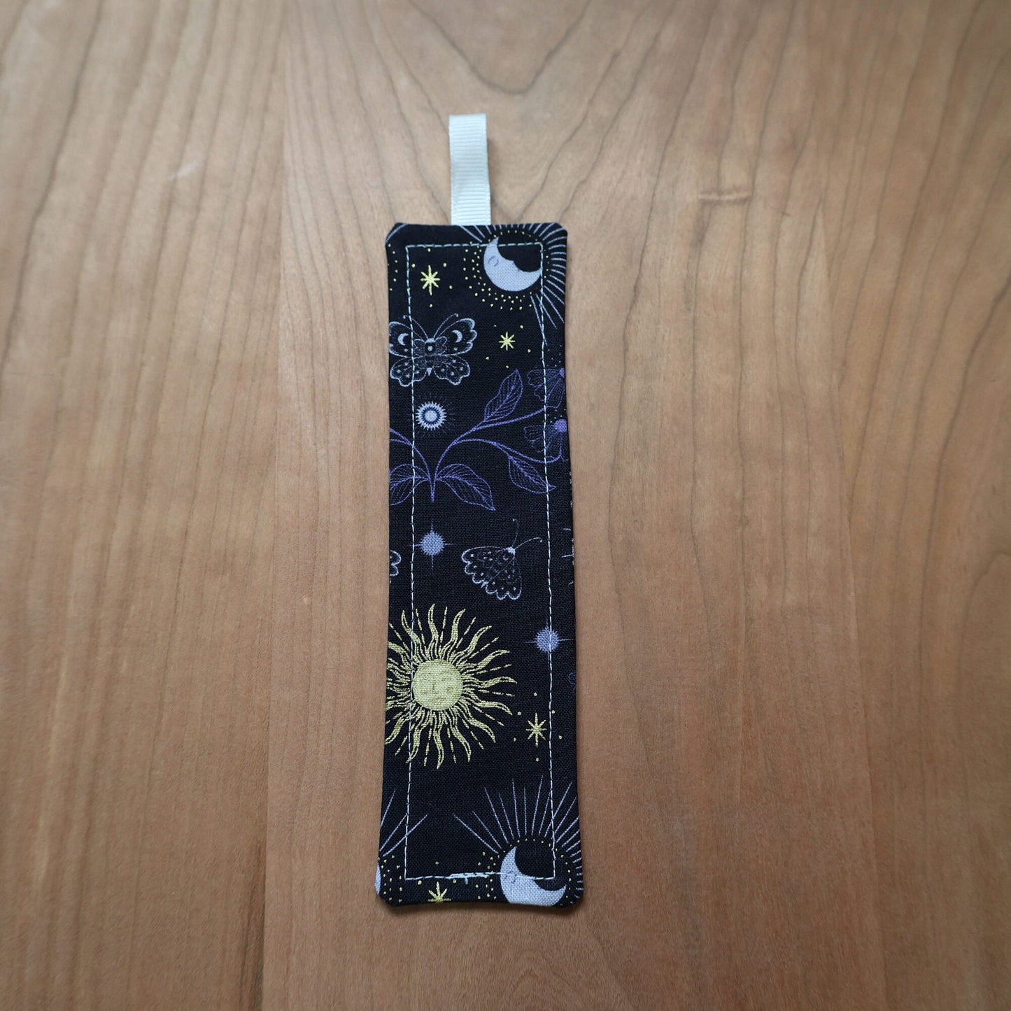 Celestial Themed Fabric Bookmark