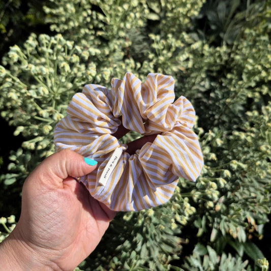 Large Scrunchies - Stripes Yellow