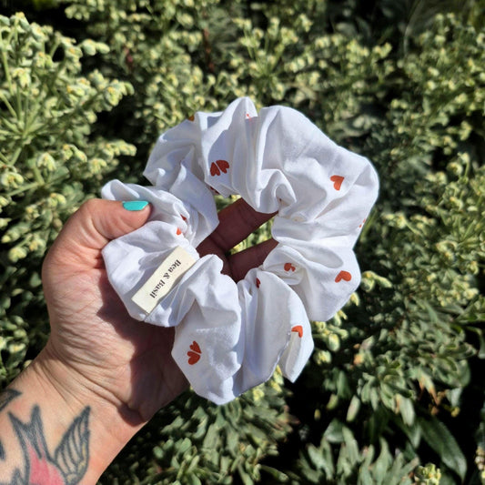 Large Scrunchies - Small Hearts