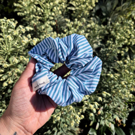 Large Scrunchies - Stripes Blue