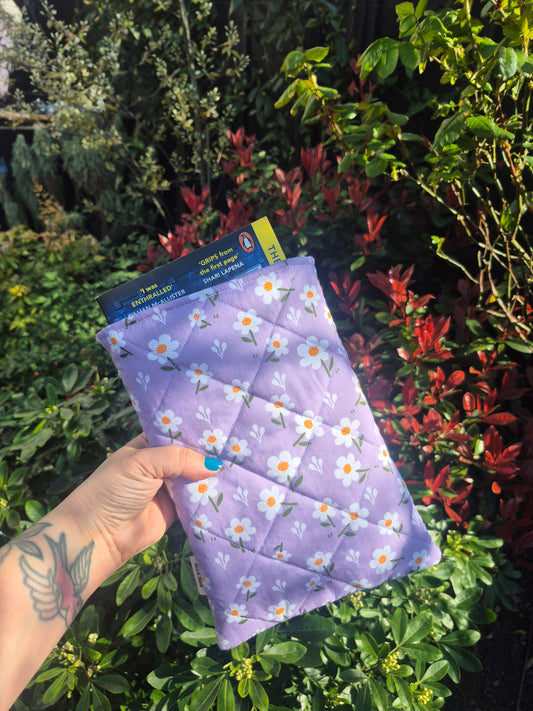 Book Sleeve - Purple Daisies