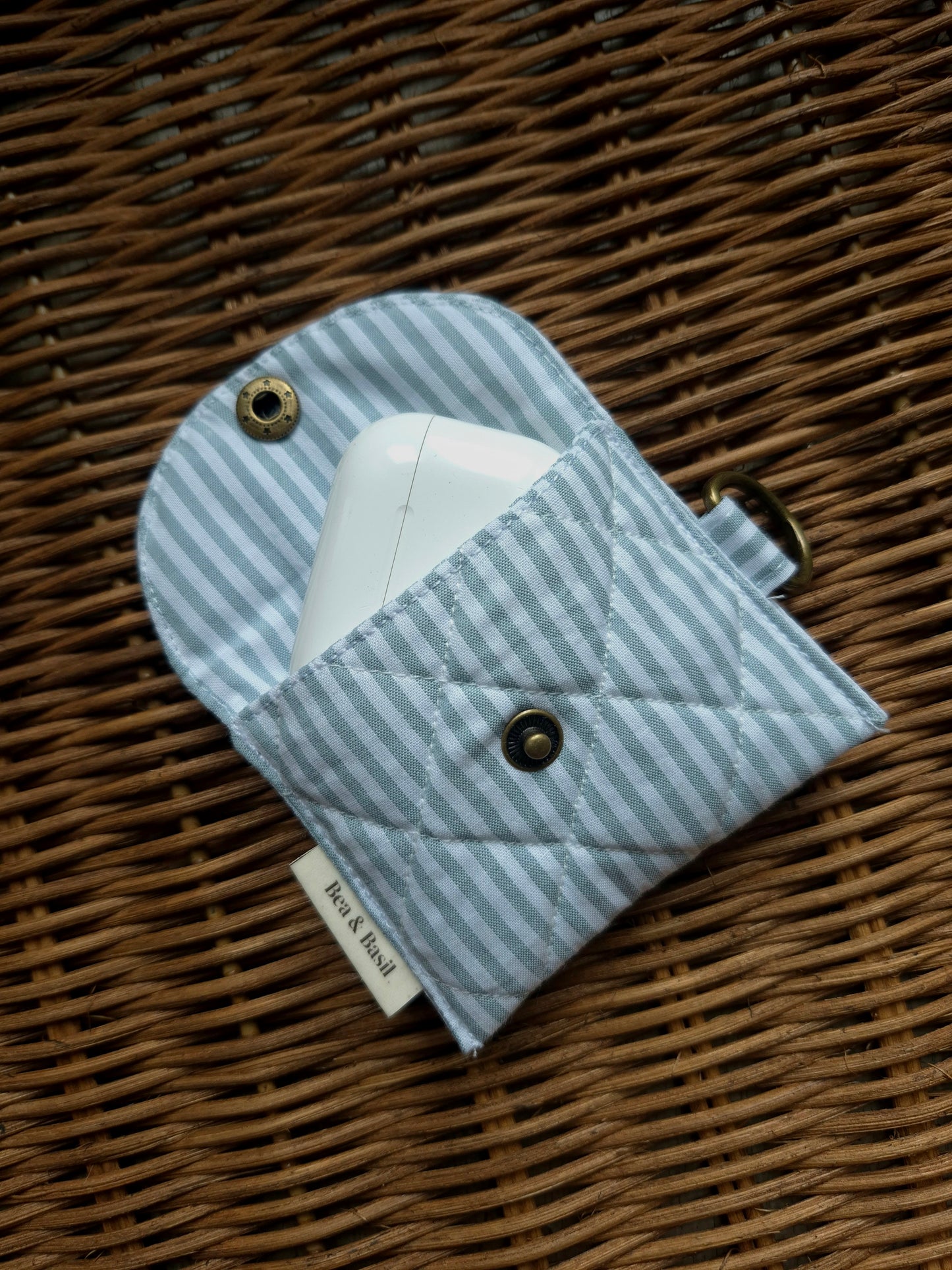 Duck Egg Stripes AirPods Case