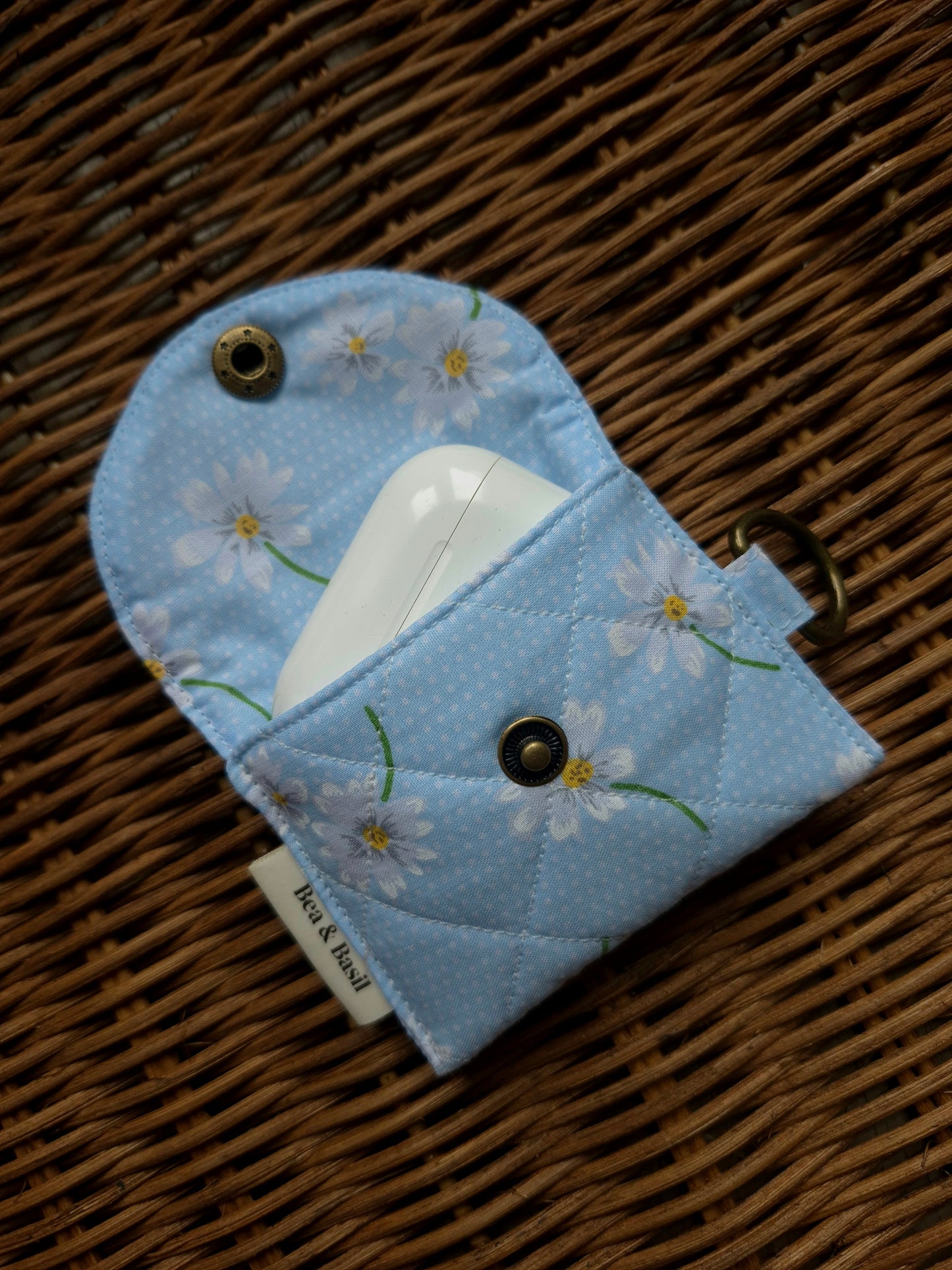 Blue Daisy AirPods Case