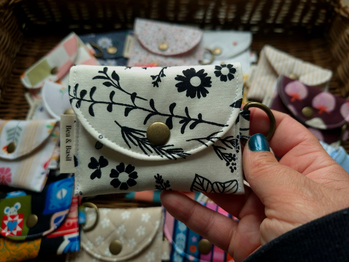 Fauna Black on Cream AirPods Case