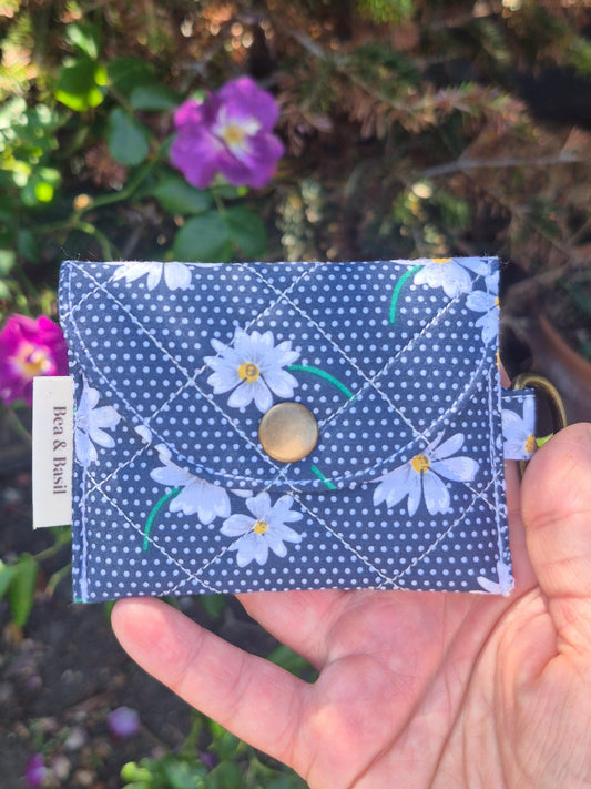 Navy Daisy AirPods Case